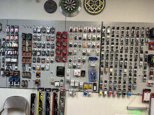 Tons of dart accessories!