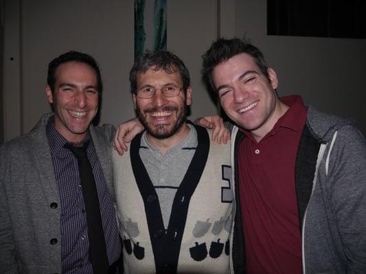 From Hanukah House Party. Rabbi Yonah in the center.