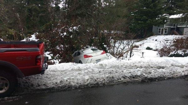 My car before being towed