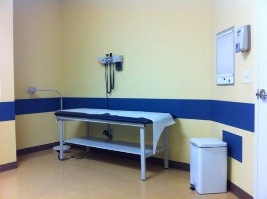 Inside one of the exam rooms