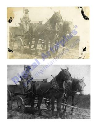 Photo restoration.  Circa early 1900's