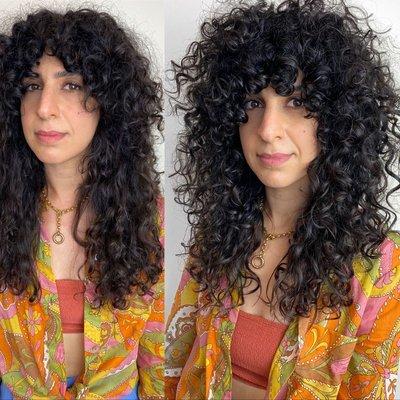 Before and after - how curls should look