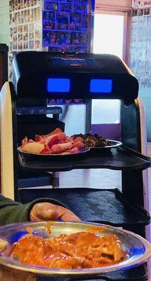 Robot serves your meats