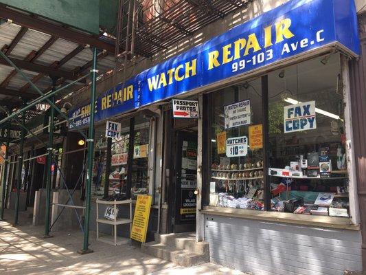 Shoe & watch repair. East Village.