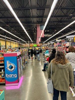 Long checkout lines.