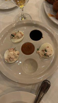 Lobster Deviled Eggs