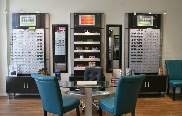 Enjoy our Optical with a wide array of the latest frames and sunglasses.