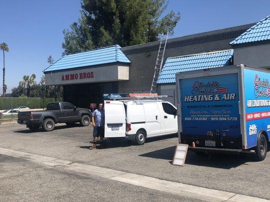 Servicing ammo bros in Riverside Ca.