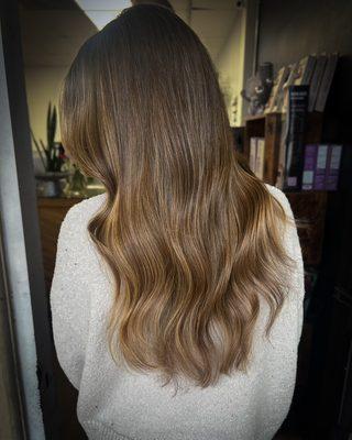 Modern brunette blonding