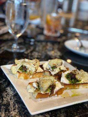 Caramelized Cauliflower with Local Whipped Goat Cheese