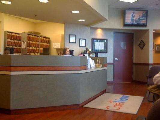 Lobby area and front desk