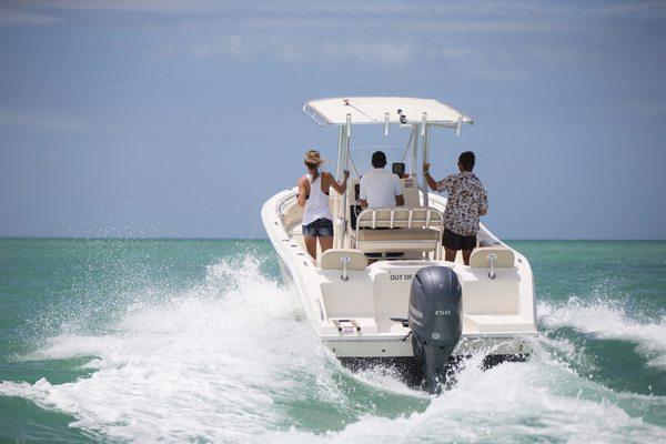 Freedom's flagship boat - 23' Cobia Center Console. Great fishing boat!