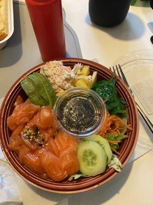 Salmon poke bowl