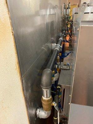 Commercial Gas piping install