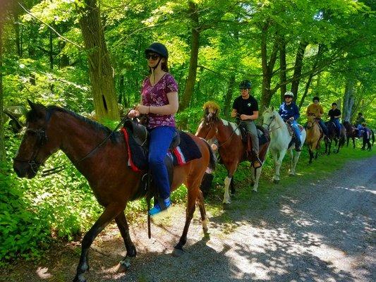 Trail ride with some of our happy clients