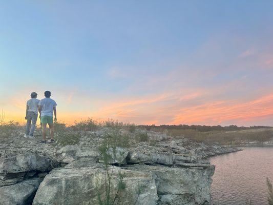 Gazing into the sunset