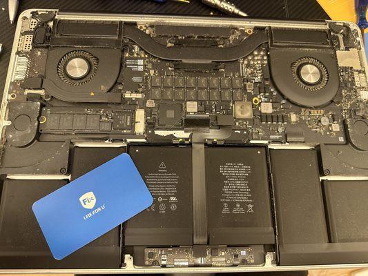 A1398 MacBook Pro Battery Change