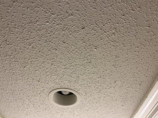 1980's "popcorn" ceiling motif