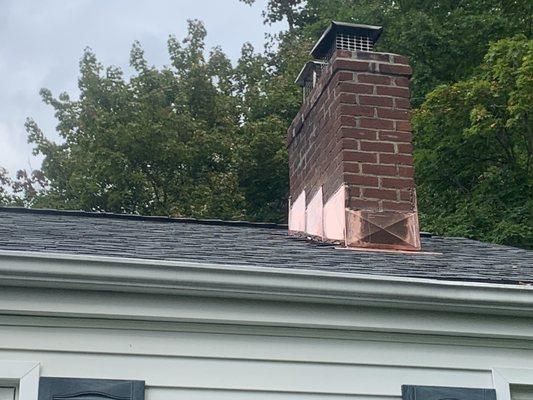 Sparkling new chimney flashing