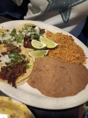 Street taco plate