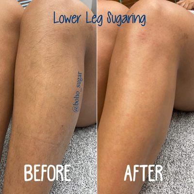 Lower Leg Sugaring
 *No shaving for 3-4 (or longer! ;) ) weeks prior will give the best results