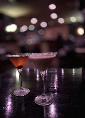 Black Manhattan and Banana Split Martini.