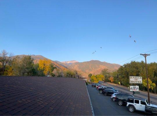 View of the mountains