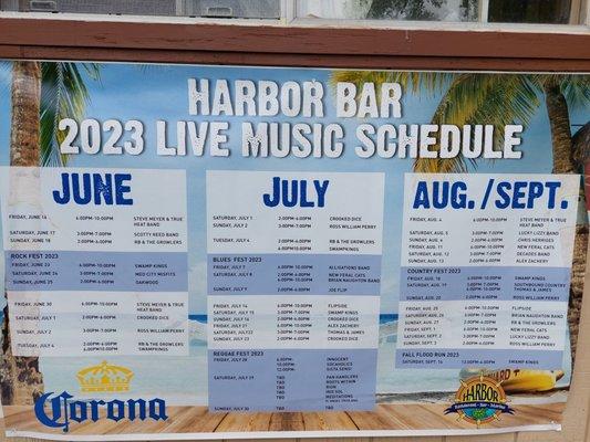 Live Music Schedule