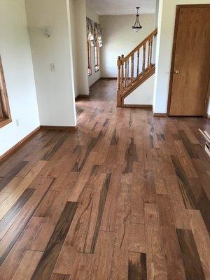 Beautiful, natural color variation in real wood floors.