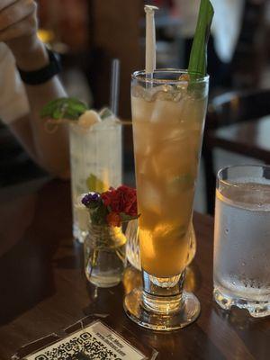 Singapura and Malay Lychee cocktails