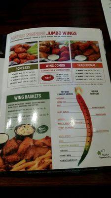 Great selection of wings!