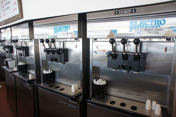 Our state of the art yogurt machines!