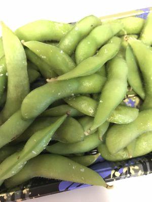 Deets on the Edamame with festive packaging tray