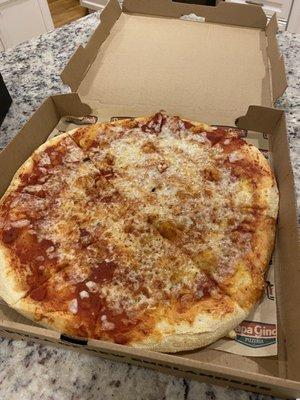 Large cheese pizza