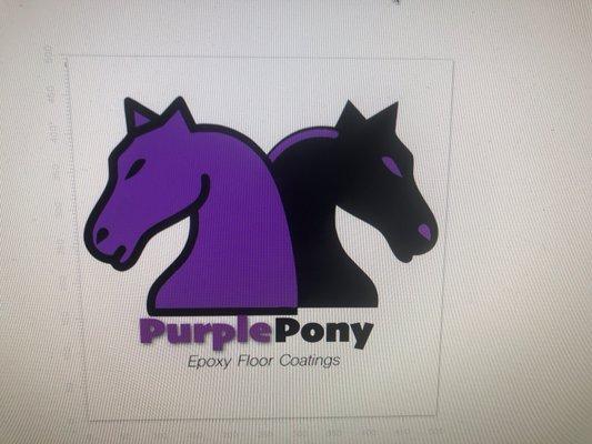 A logo I created for Purple Pony Epoxy Floor Coatings (2019)