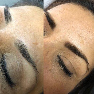 Eyebows threading and henna tinting Eyebows