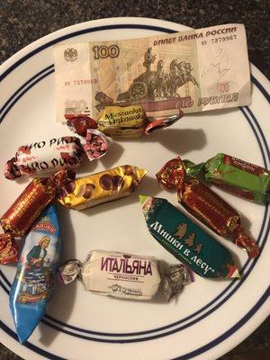 try the spectacular Russian (and Polish) chocolates!