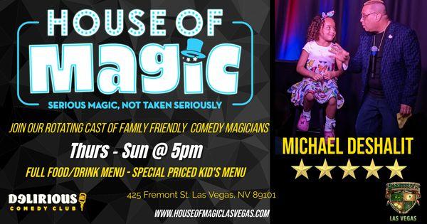 House of Magic's 5 Star, Family Friendly Comedy & Magic Show