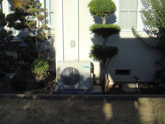 The external condenser part of our Daikin mini split.