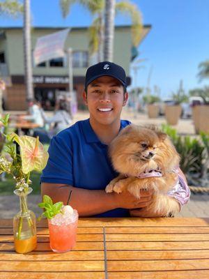 Me & Aurora at Yappy Hour with no haircut!