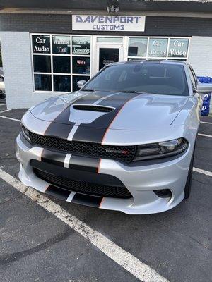 Full Bumper to Bumper Racing Stripe done by Davenport Customs