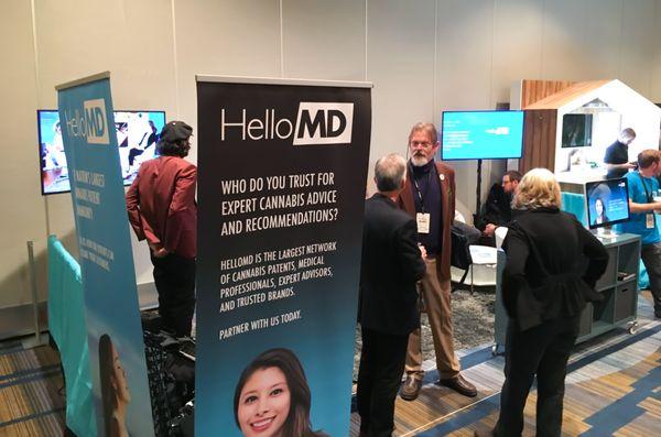 Our booth at the recent NewWest Summit business cannabis event.