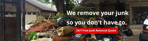 Dallas DFW Metro Area Professional Junk Removal Services for Residential Commercial that includes Trash Removal, Large Applia...