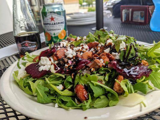 Beet salad with balsamic vinaigrette...