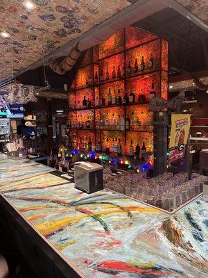 Our bar is fully-stocked with all your favorite alcoholic drinks and mixers!