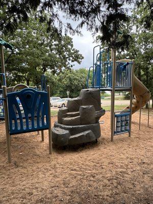 Playground next to pavilion