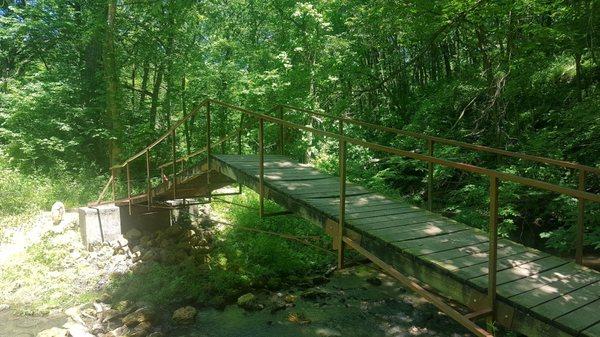 One of several bridges at stream crossings.