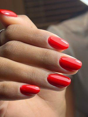 Classic Red in Signature Gel manicure