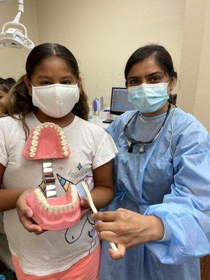 Teaching our youth about good oral health!