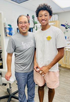 Dr. Hirano and his fave baller ‍ patient, Zander